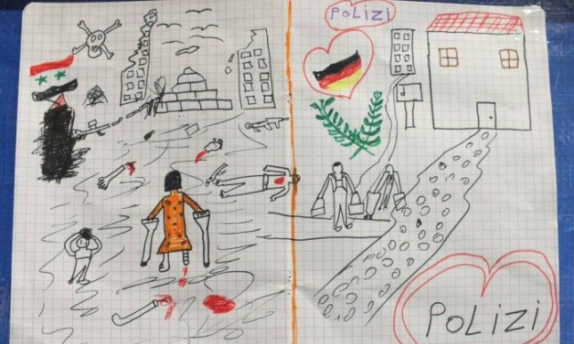 Desenho já conseguiu mais de cinco mil retweets - Fonte da imagem: Polícia Federal da Alemanha